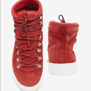 DIEMME red suede sneaker boots high tops